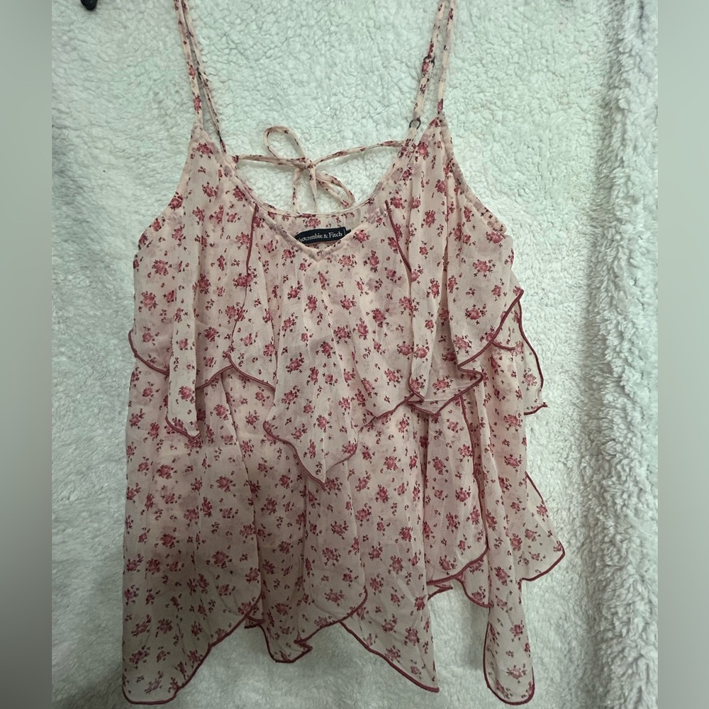 Abercrombie & Fitch Pink Floral Camisole